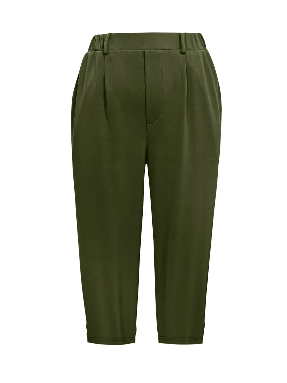 Pleated Detail Pants with Pockets, image 21