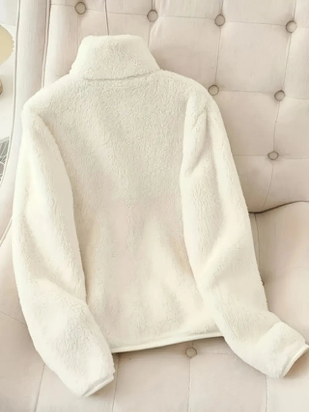 Fleece Long Sleeve Zip-Up Jacket, image 2