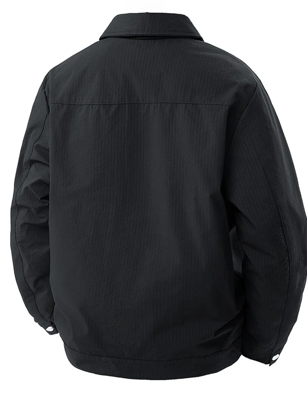 Men's Plus Size Lightweight Snap-Down Jacket, image 4