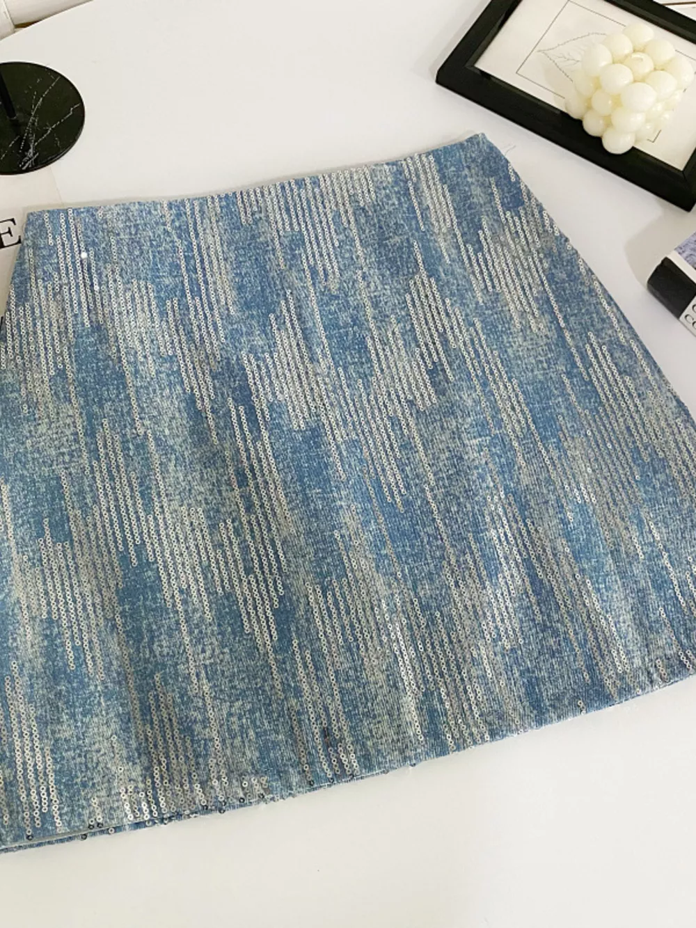 Sequin Mini Skirt, image 7