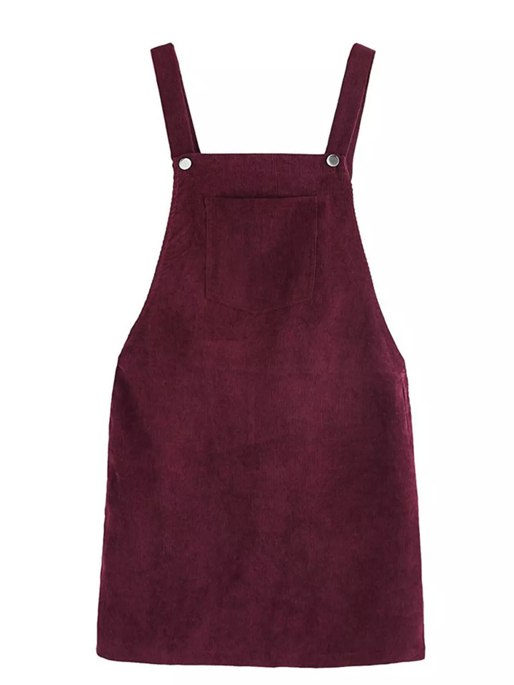 Corduroy Wide Strap Overall Dress, image 6