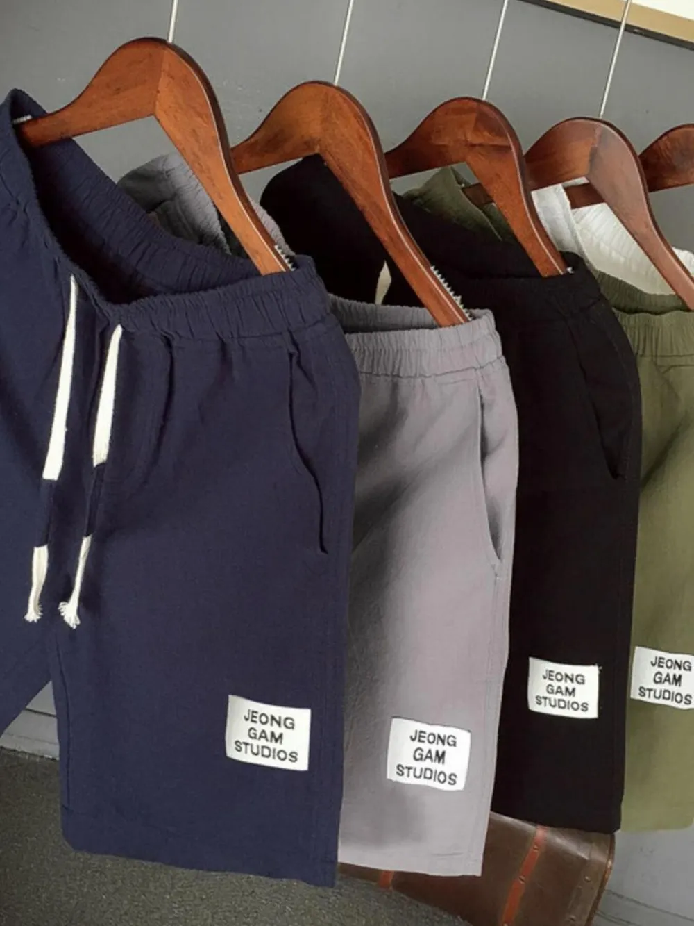 Men's Plus Size Drawstring Shorts with Pockets, image 6