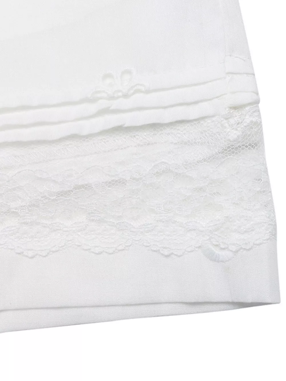 Embroidered Lace Hem Shorts, image 5