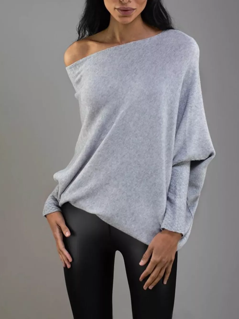 Boat Neck Long Sleeve Sweater, image 7