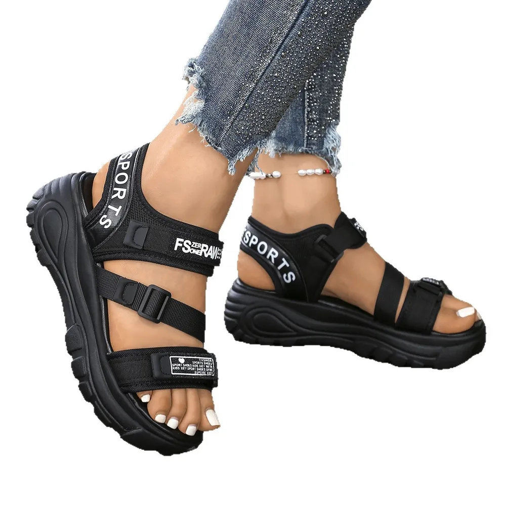 Open Toe Platform Wedge Sandals, image 2