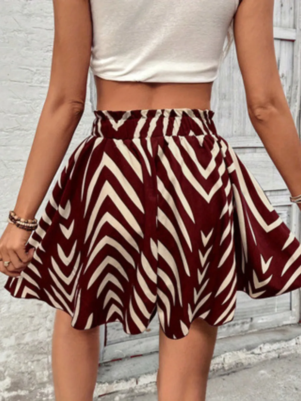 High Waist Drawstring Shorts, image 8