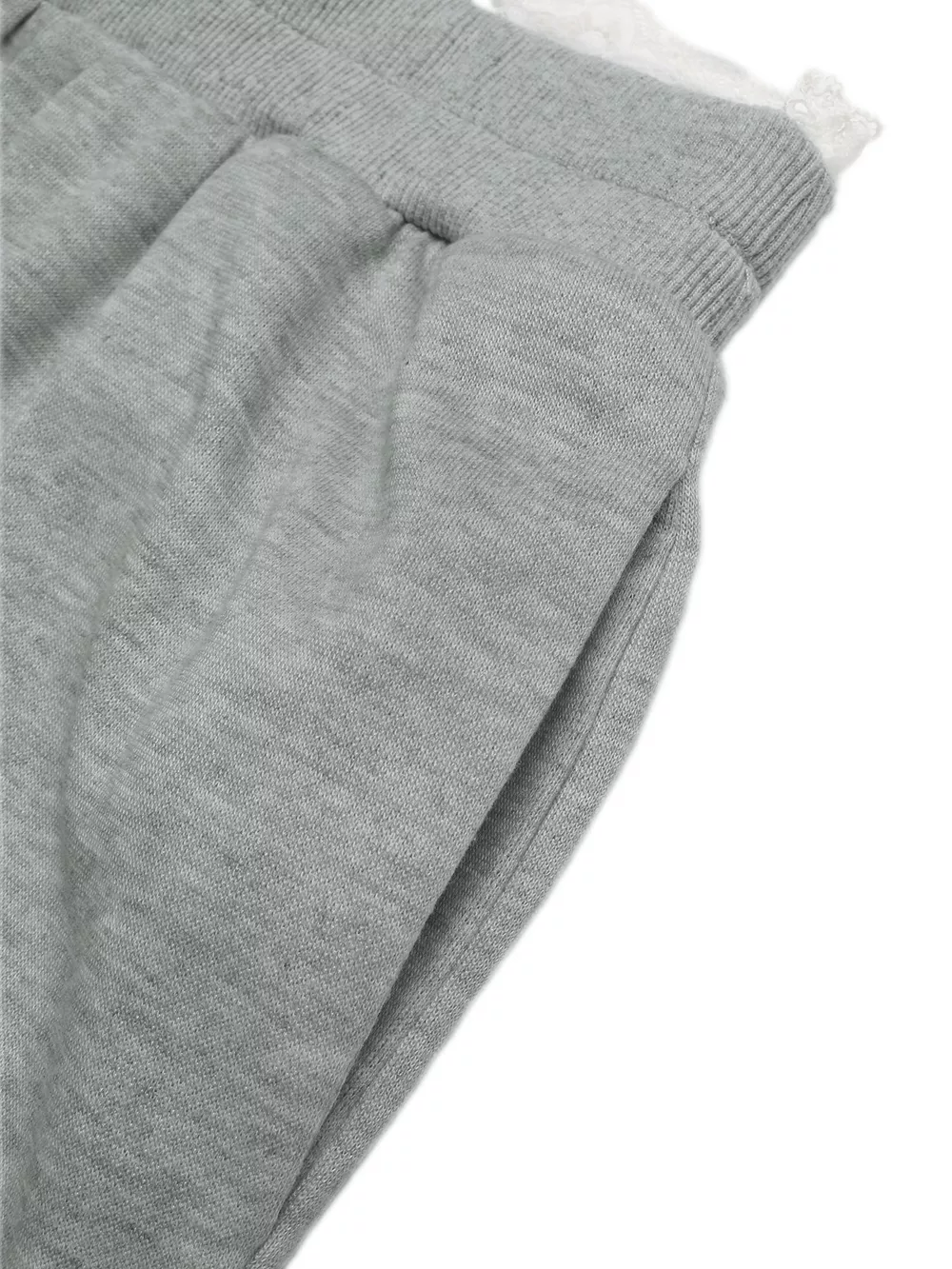 Lace Detail Wide Leg Casual Pants, image 4