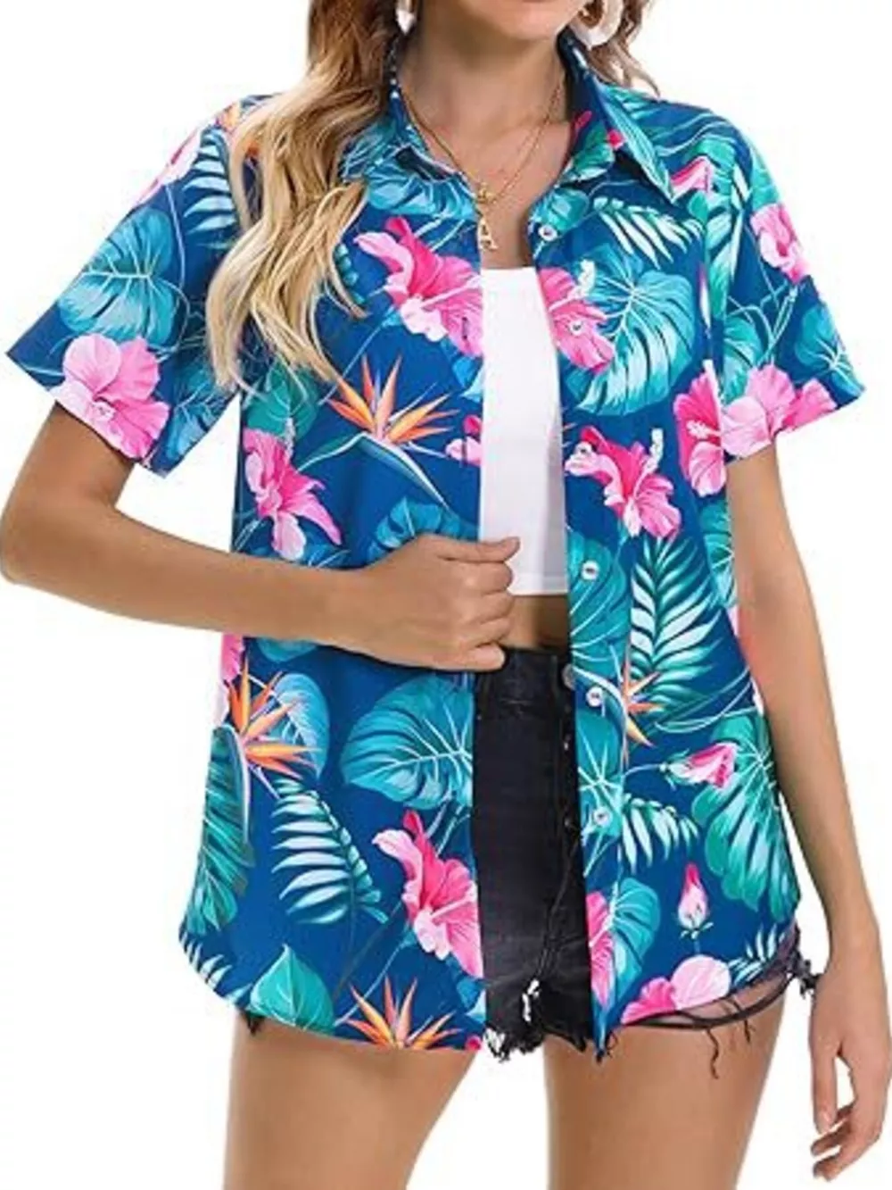 Plant Print Short Sleeve Shirt, image 25