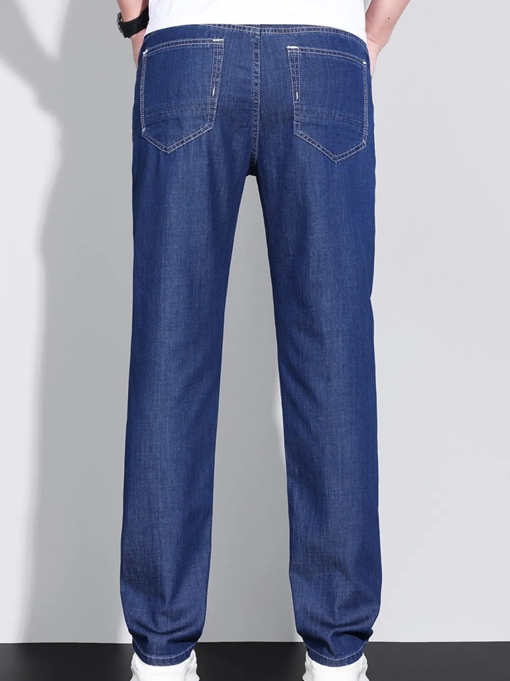 Men's Washed Straight Fit Jeans, image 5