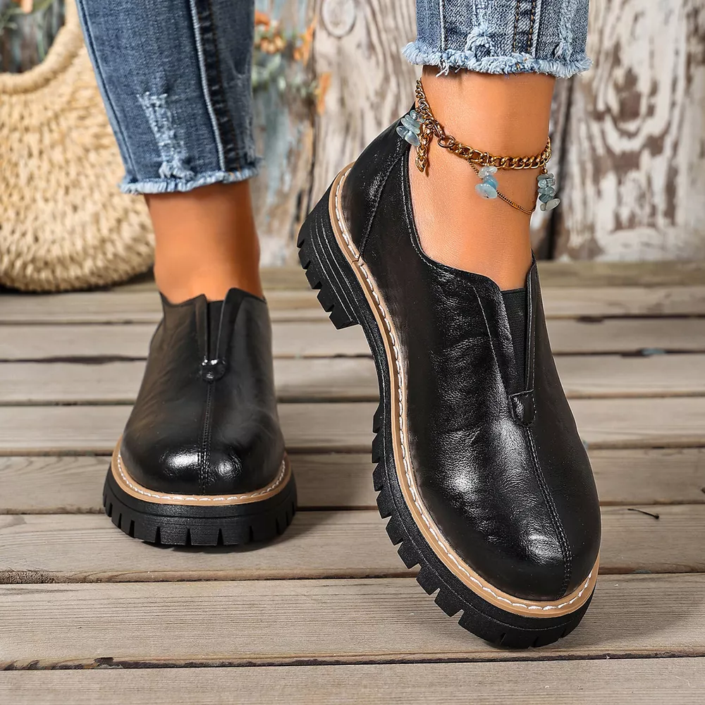 Round Toe Slip-On Loafers, image 8