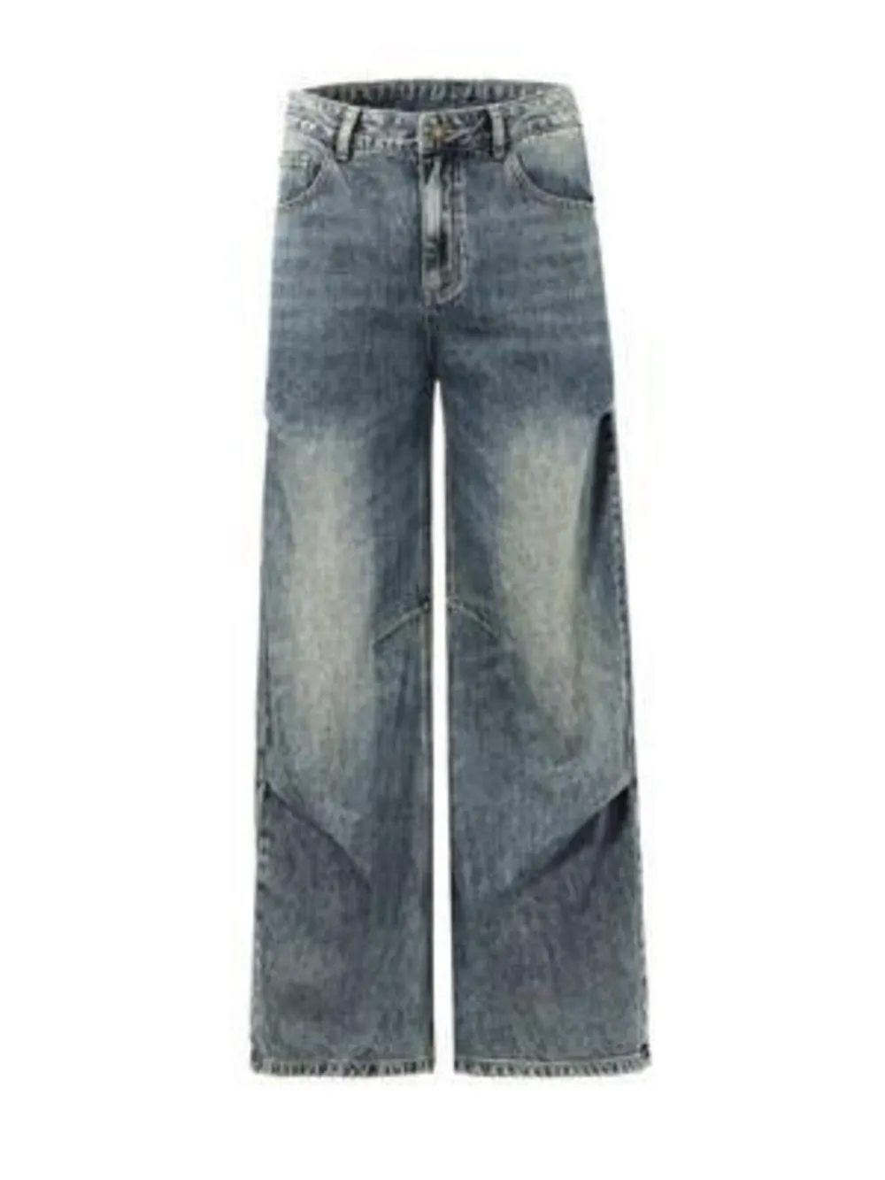 Men's Vintage Wash Wide Leg Jeans