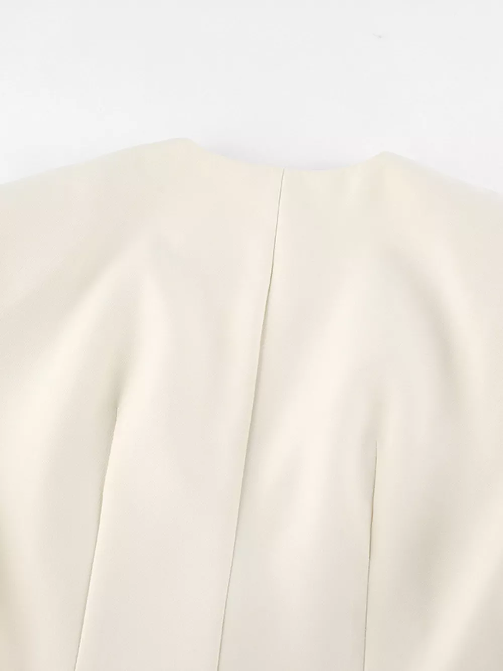 V-Neck Button-Up Blazer with Structured Shoulders, image 13