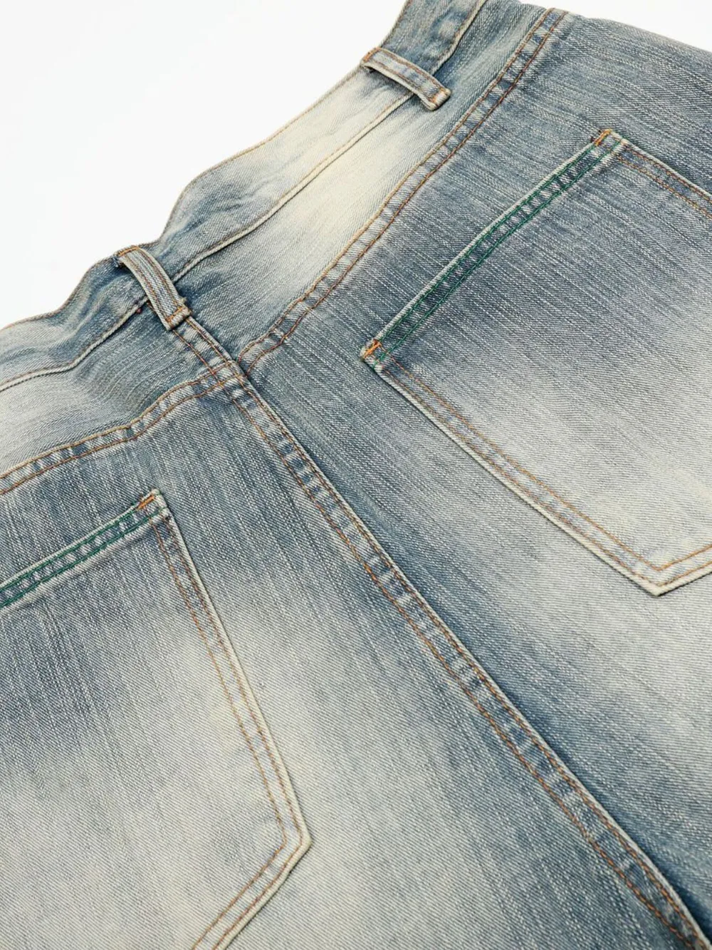 Men's Wash Wide-Leg Denim Shorts, image 6