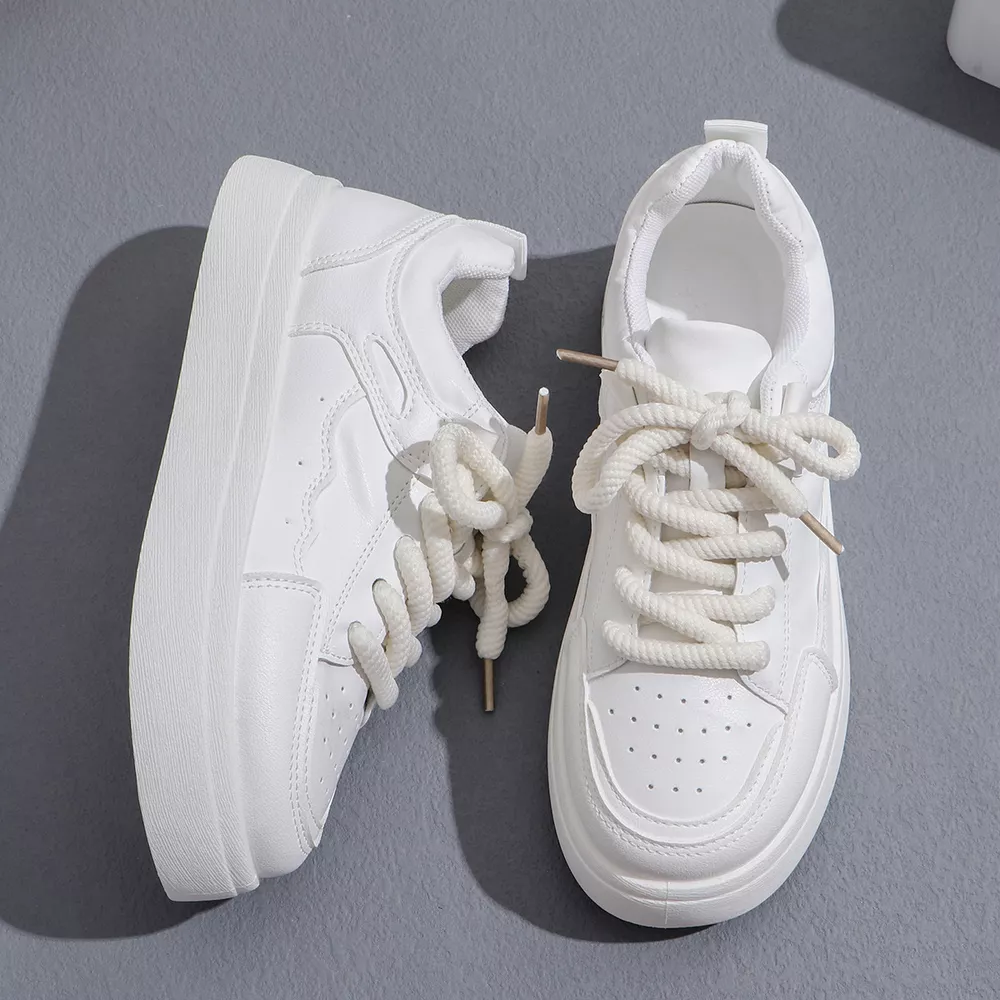 Round Toe Platform Sneakers, image 7