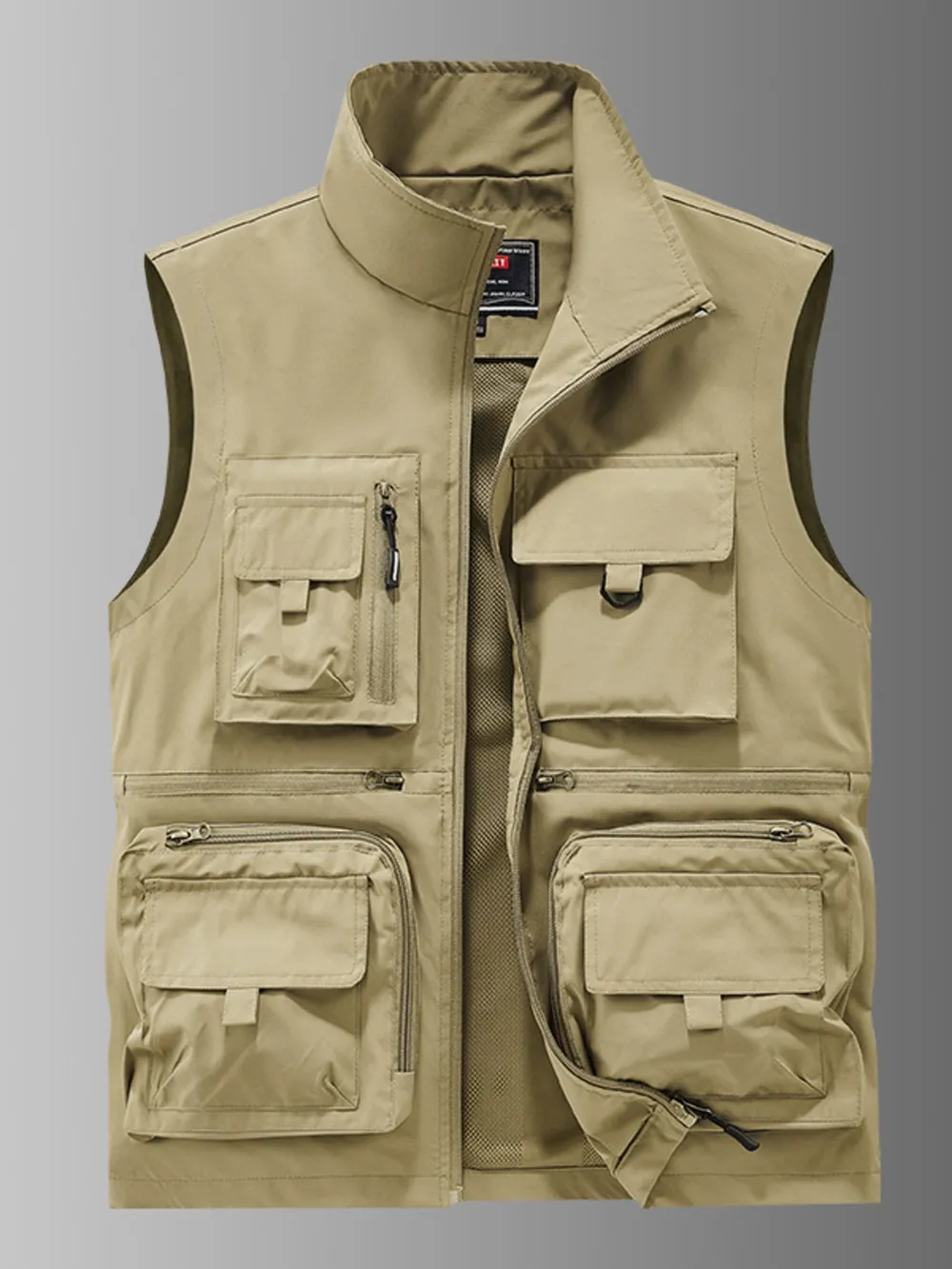 Men's Plus Size Multi-Pocket Outdoor Utility Vest, image 5