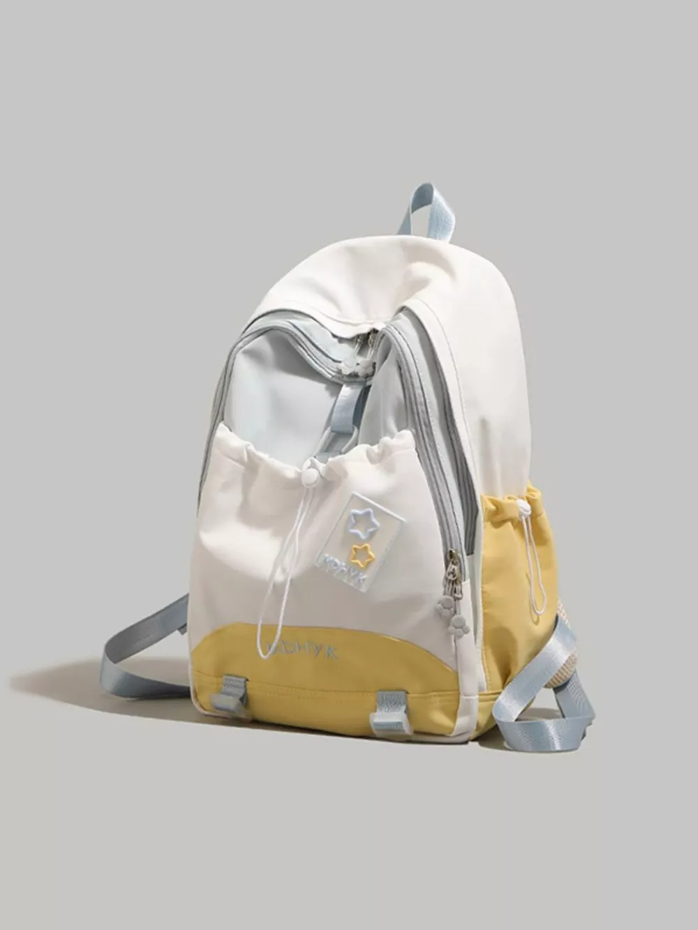 Color Block Drawstring Backpack Bag, image 5