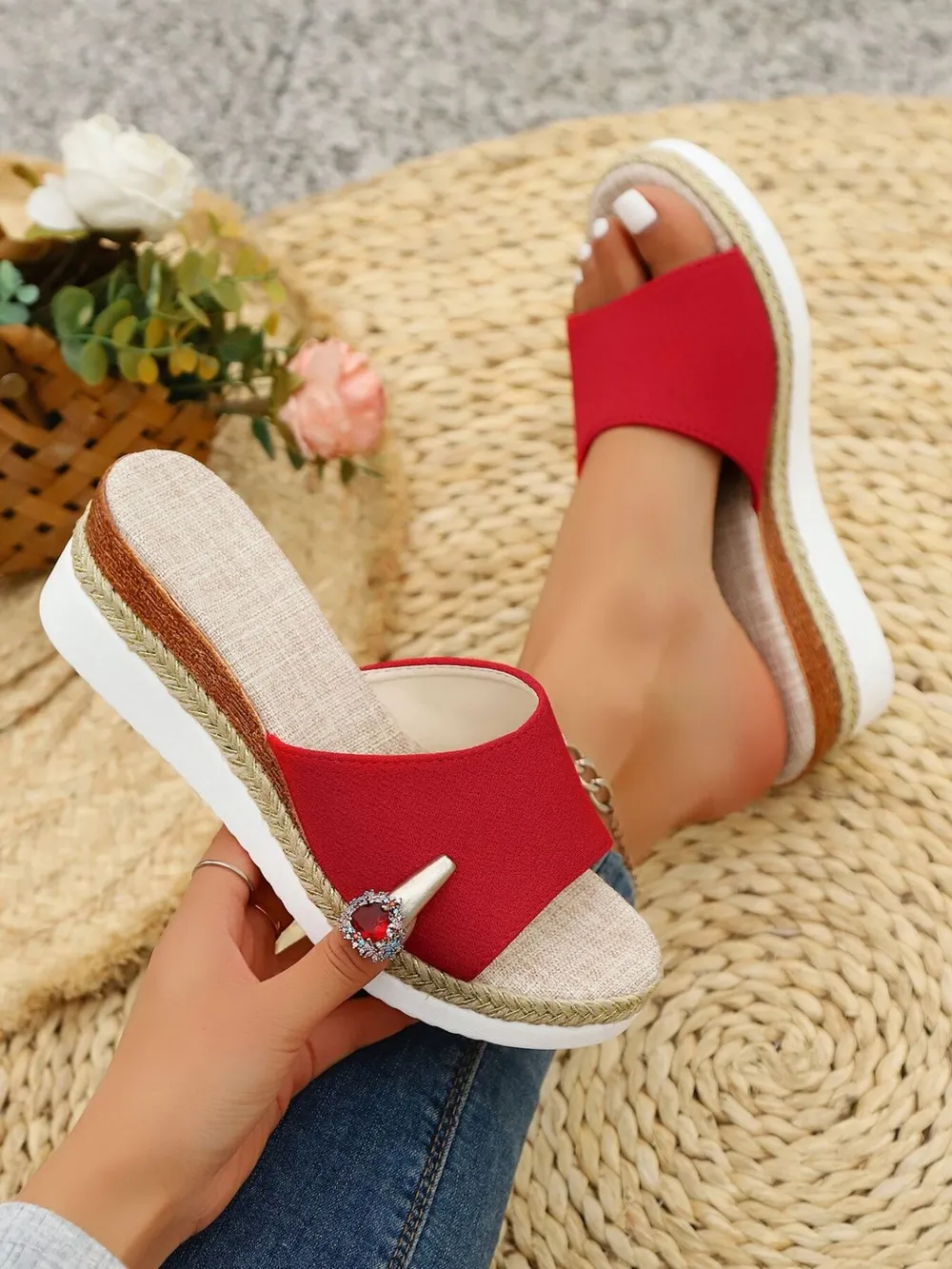 Open Toe Wedge Sandals, image 12