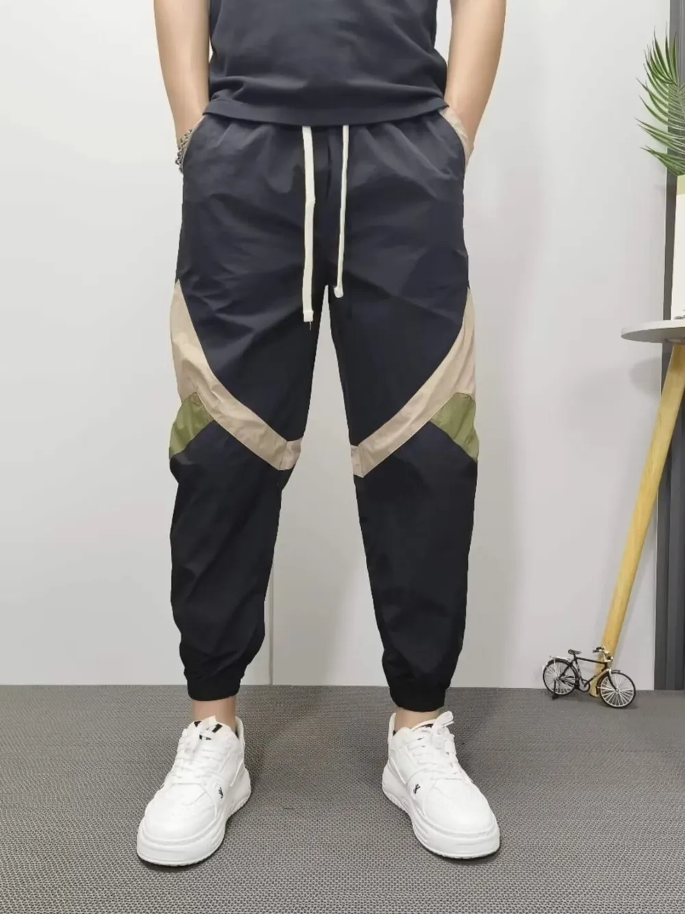Men's Plus Size Drawstring Loose Fit Joggers