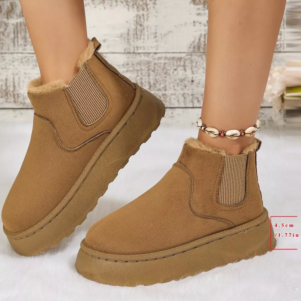 Round Toe Platform Ankle Boots, image 15