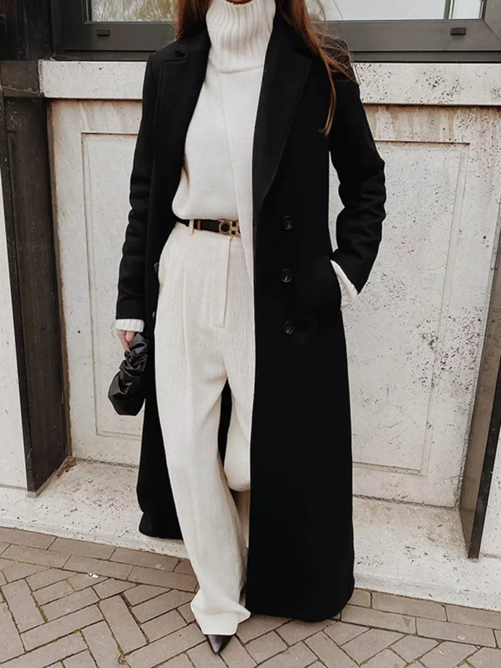 Double-Breasted Longline Overcoat, image 2