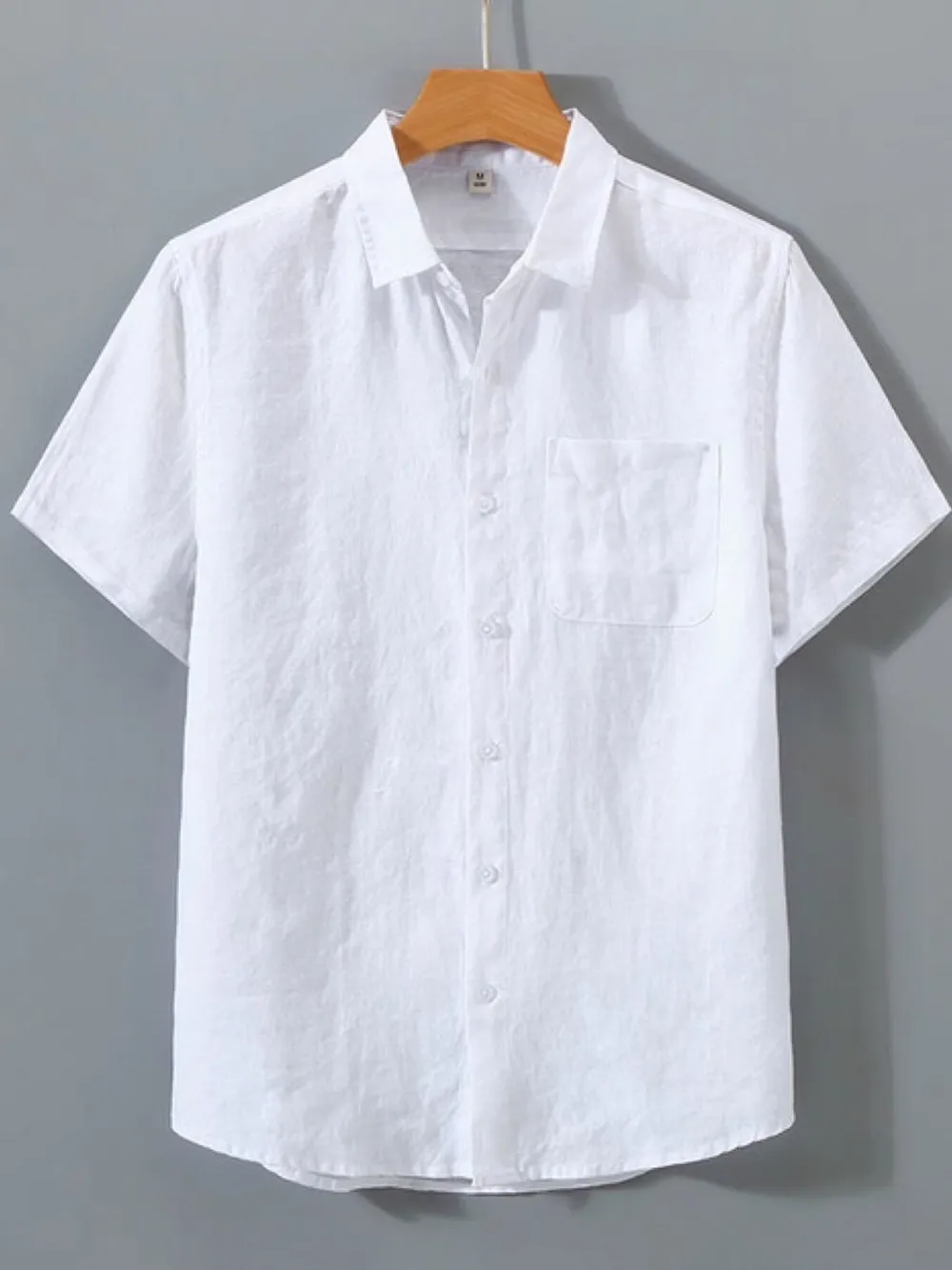 Men's Full Size Short Sleeve Button-Up Shirt Plus Size, image 3