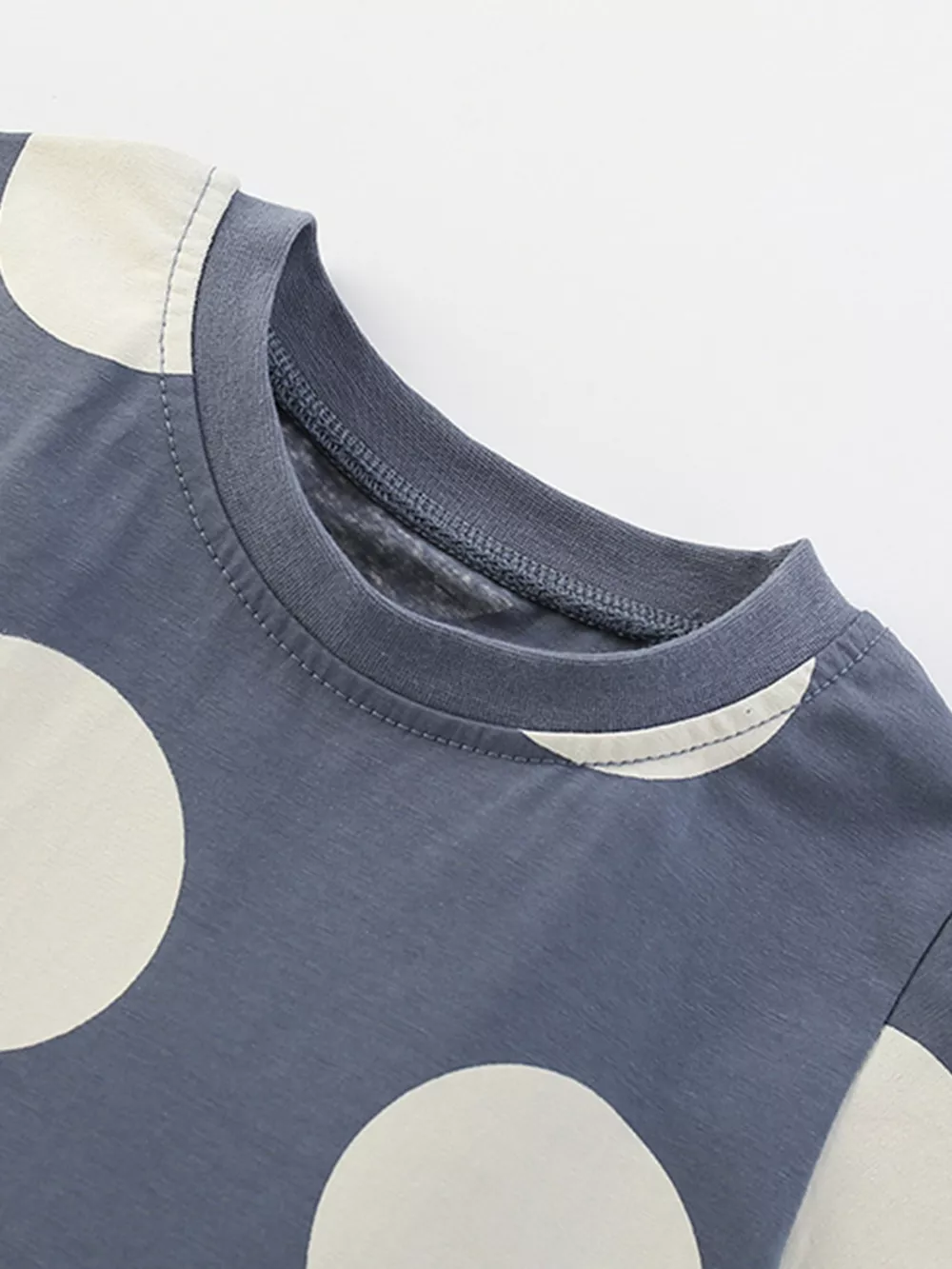 Children's Cute Cartoon Applique Polka Dot Dress, image 3