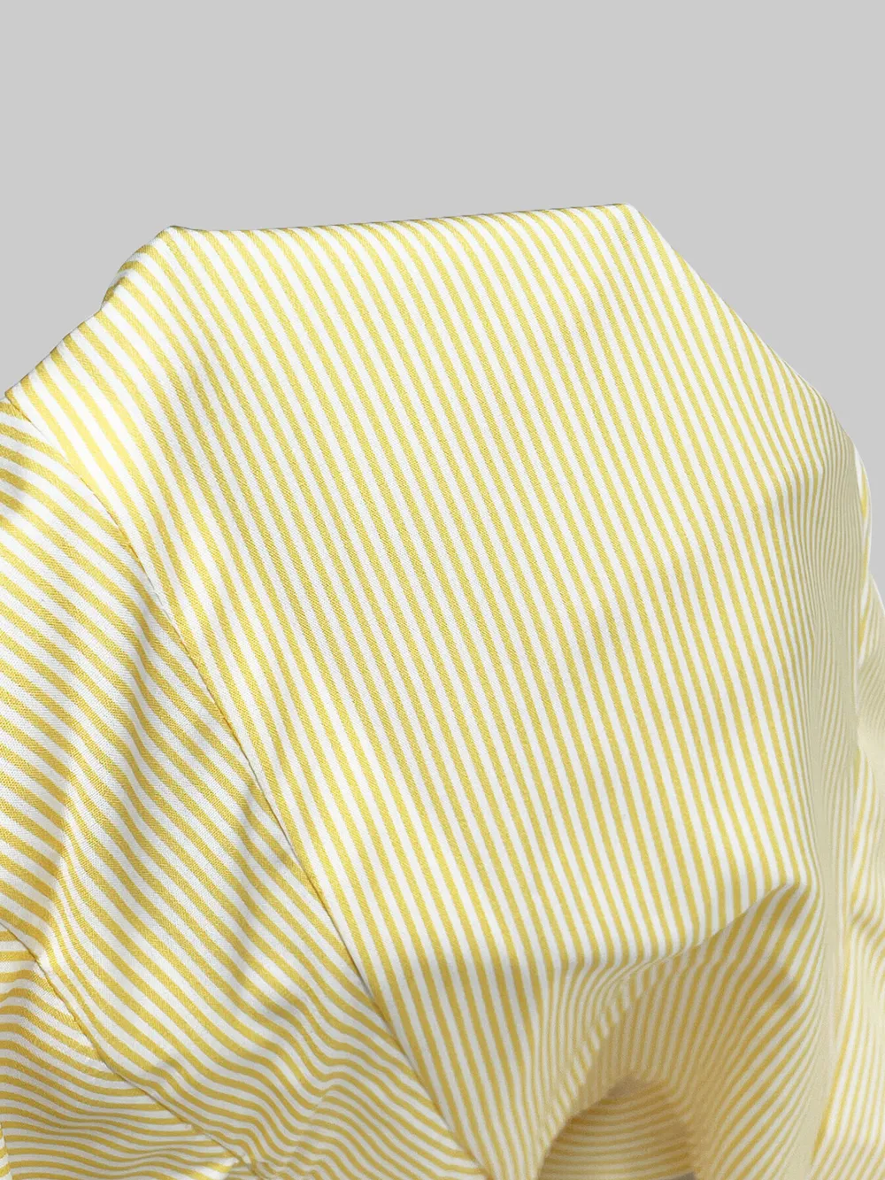 Striped Puff Sleeve Button-Up Shirt, image 6