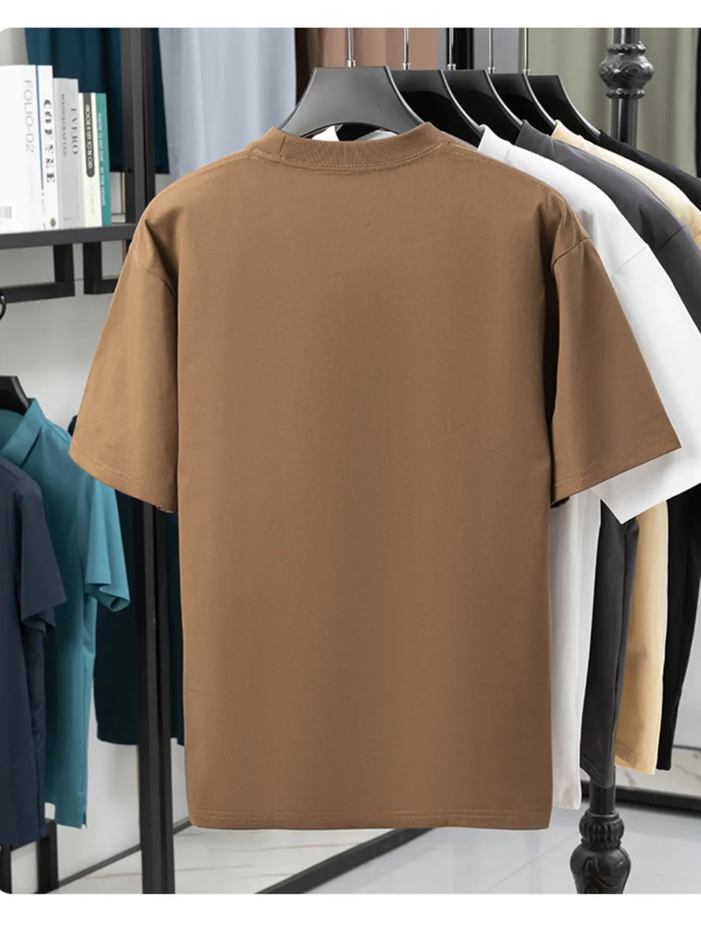 Men's Full Size Crew Neck Short Sleeve T-Shirt Plus Size, image 3