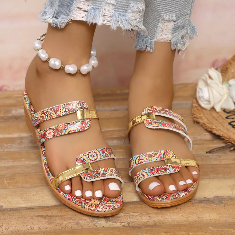 Open Toe Wedge Sandals, image 7