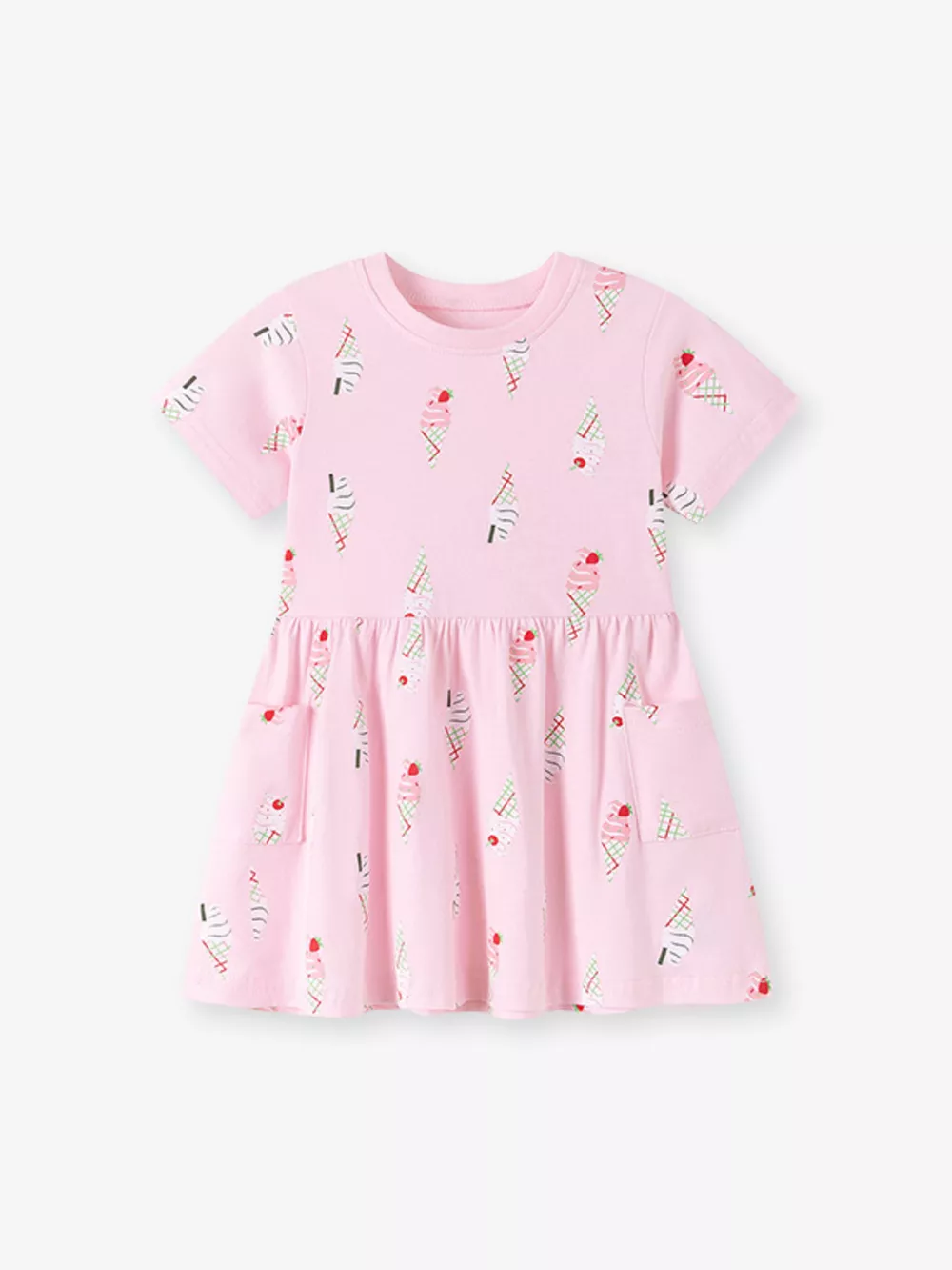 Children's Ice Cream Print Casual Dress, image 2