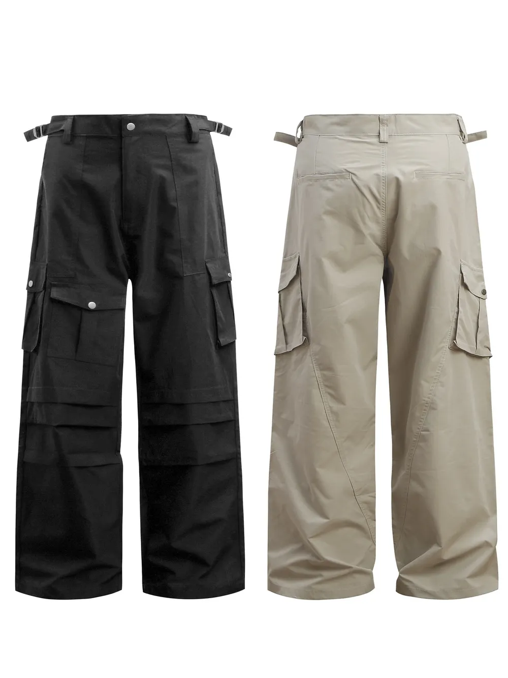 Men's Wide Leg Cargo Pants, image 3