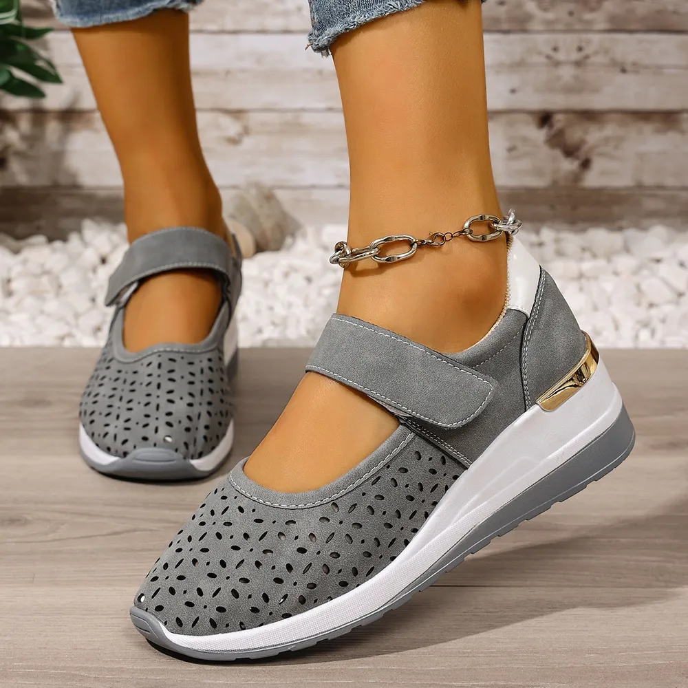Breathable Wedge Sandals, image 5