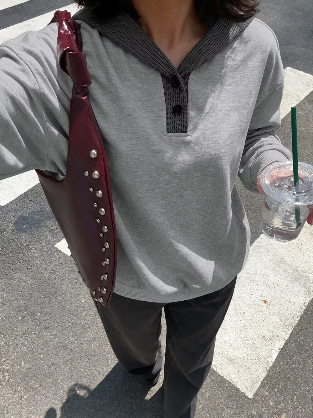 Dropped Shoulder Long Sleeve Hoodie, image 4