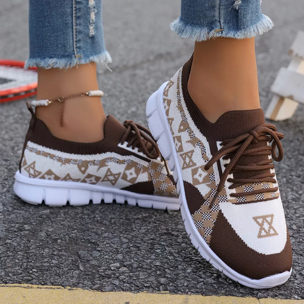 Breathable Mesh Lace Up Sneakers, image 11