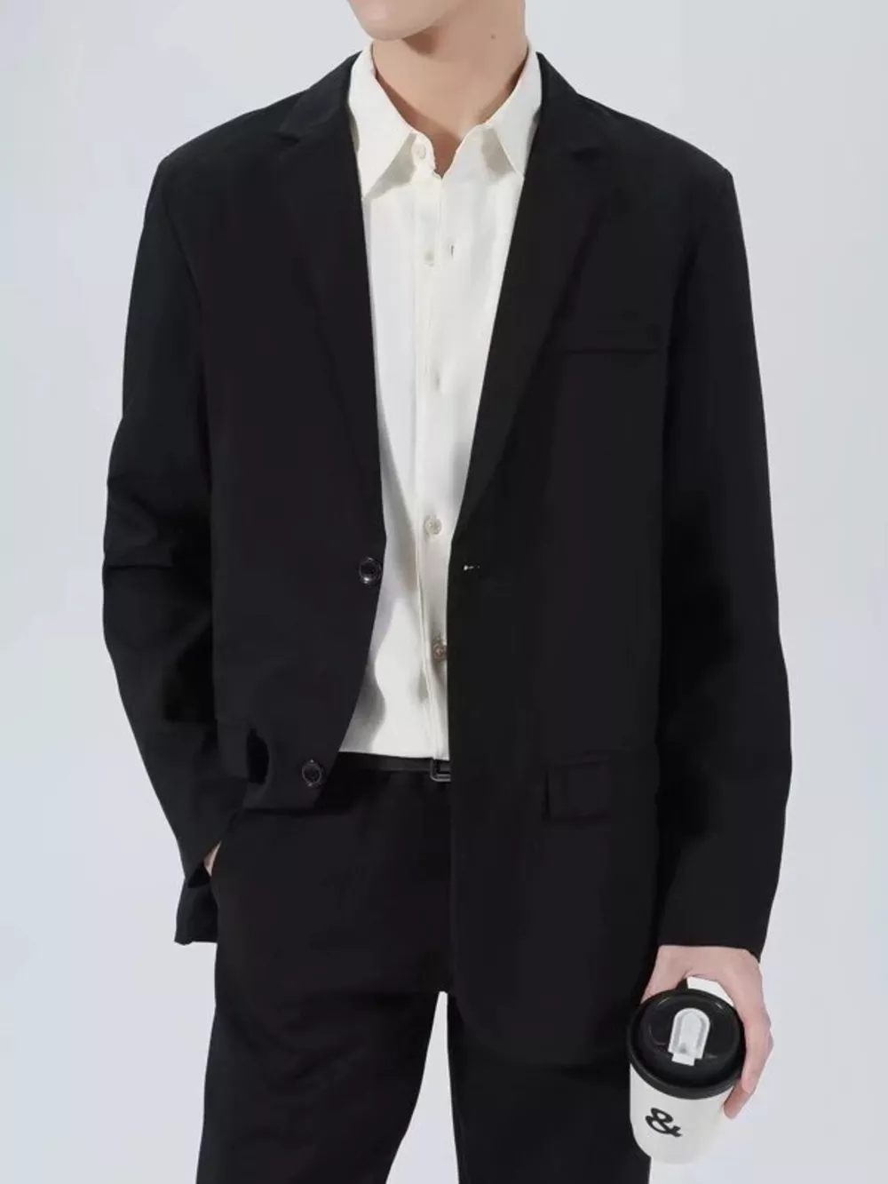 Men's Plus Size Classic Fit Two-Button Blazer