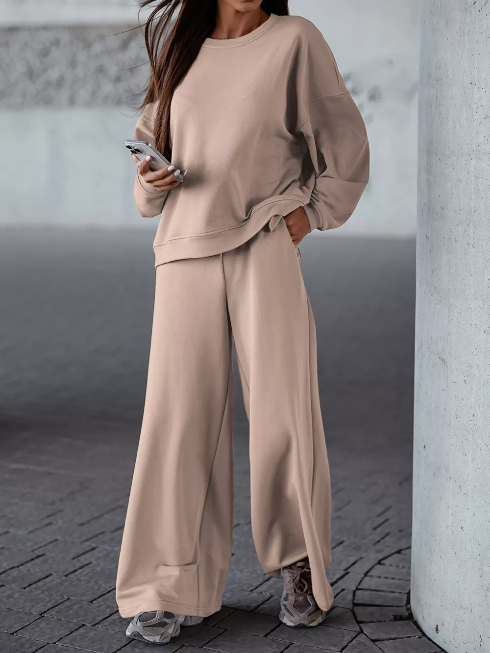 Casual Loose Fit Top and Pants Two-Piece Set, image 5