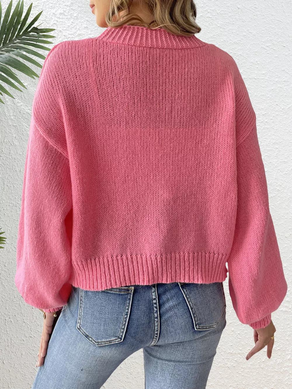 Bow-Tie Open Front Knit Cardigan, image 6