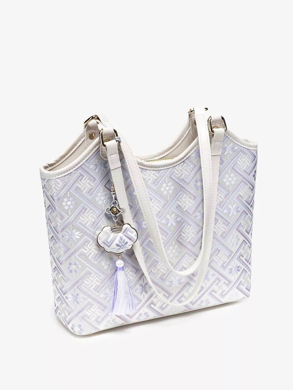 Geometric Pattern Shoulder Bag, image 8
