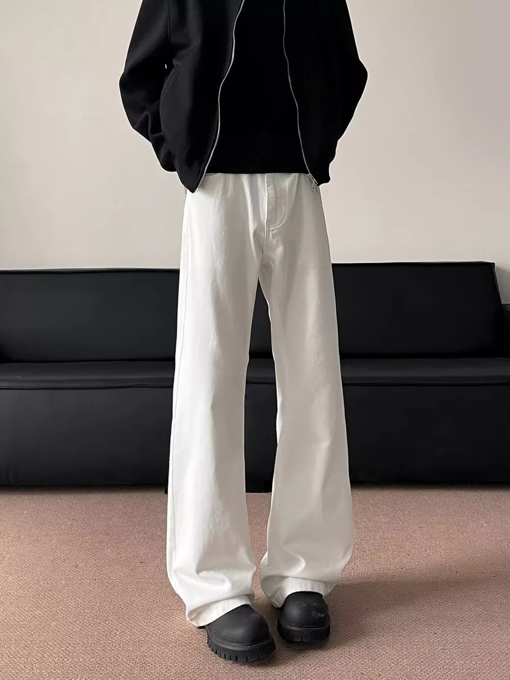 Men's Full Size Wide Leg Jeans Plus Size