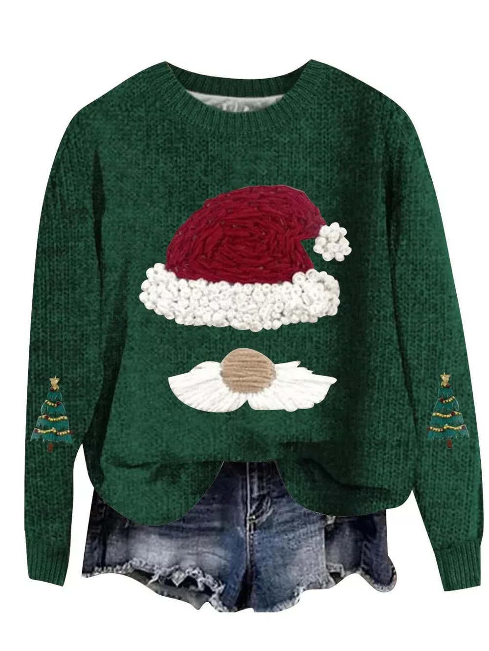 Christmas Graphic Dropped Shoulder Sweater, image 3