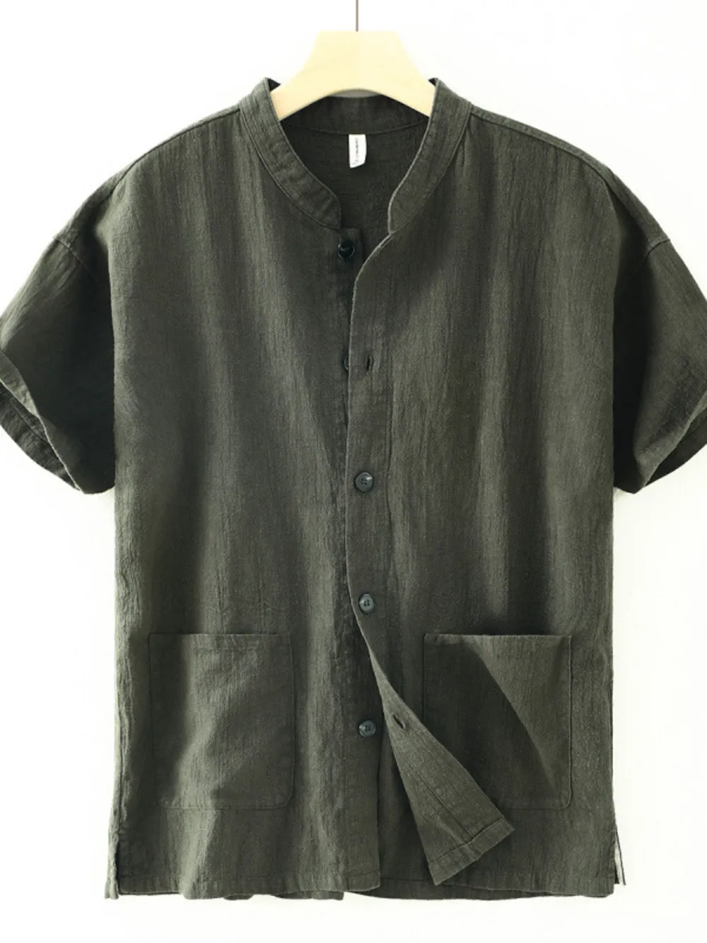 Men's Plus Size Button Up Short Sleeve Shirt, image 3