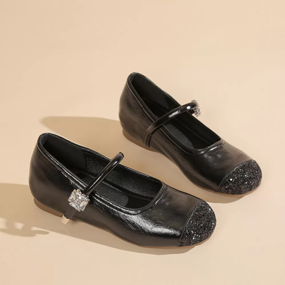 Round Toe Mary Jane Loafers, image 4