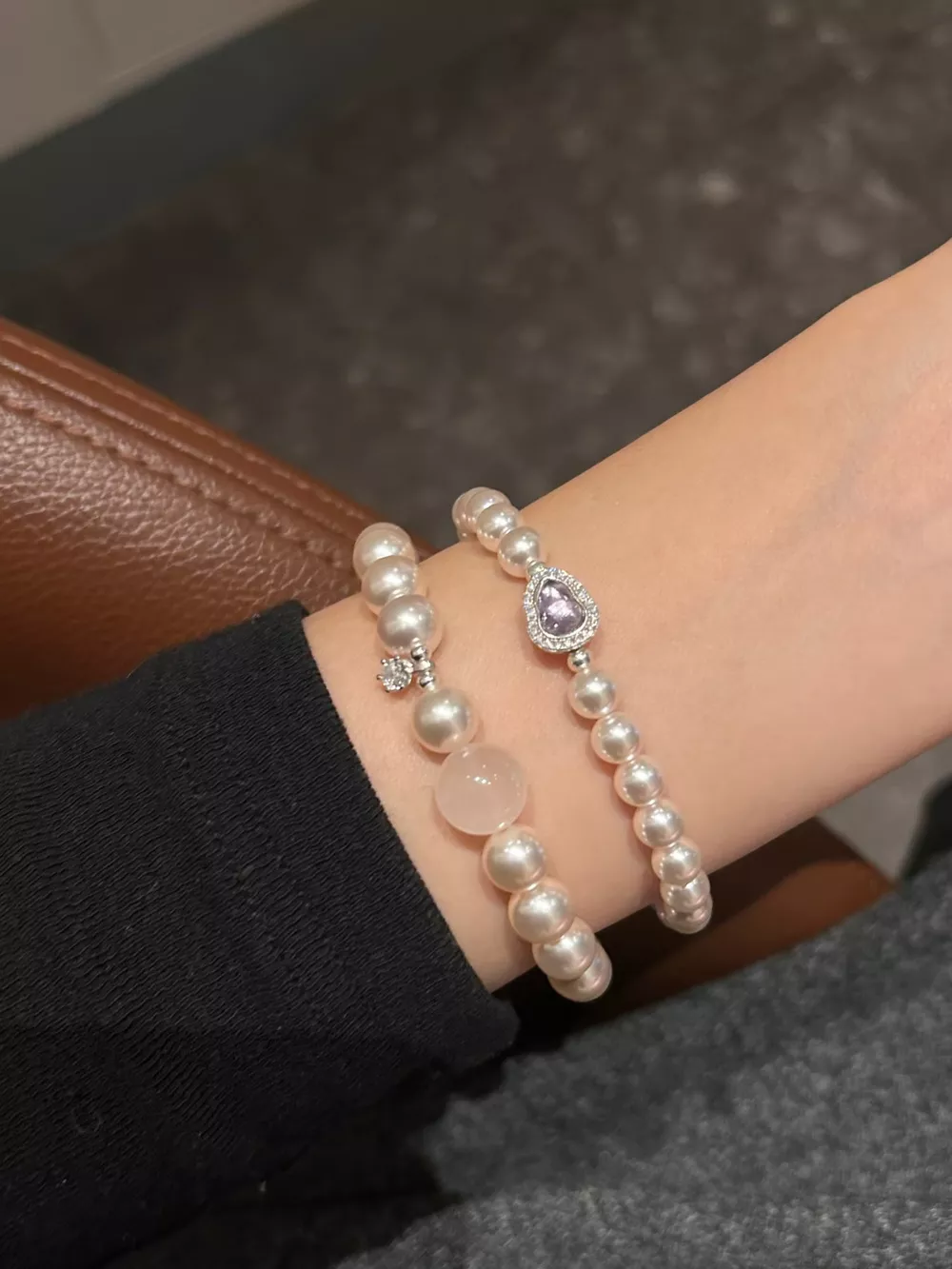 Pearl & Crystal Zircon Bracelet, image 2