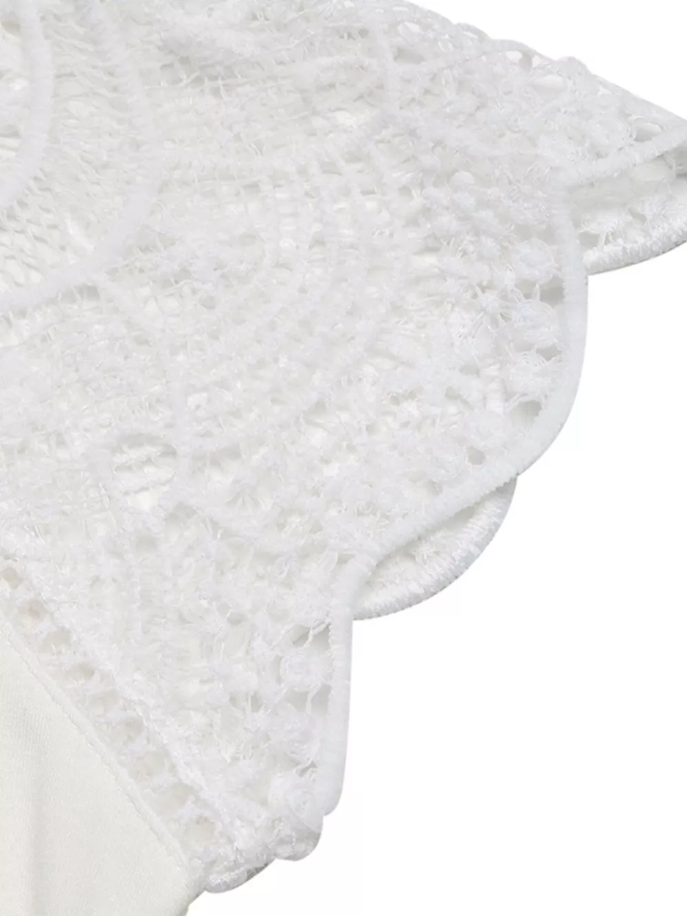 Lace Sleeve Notched Top, image 5