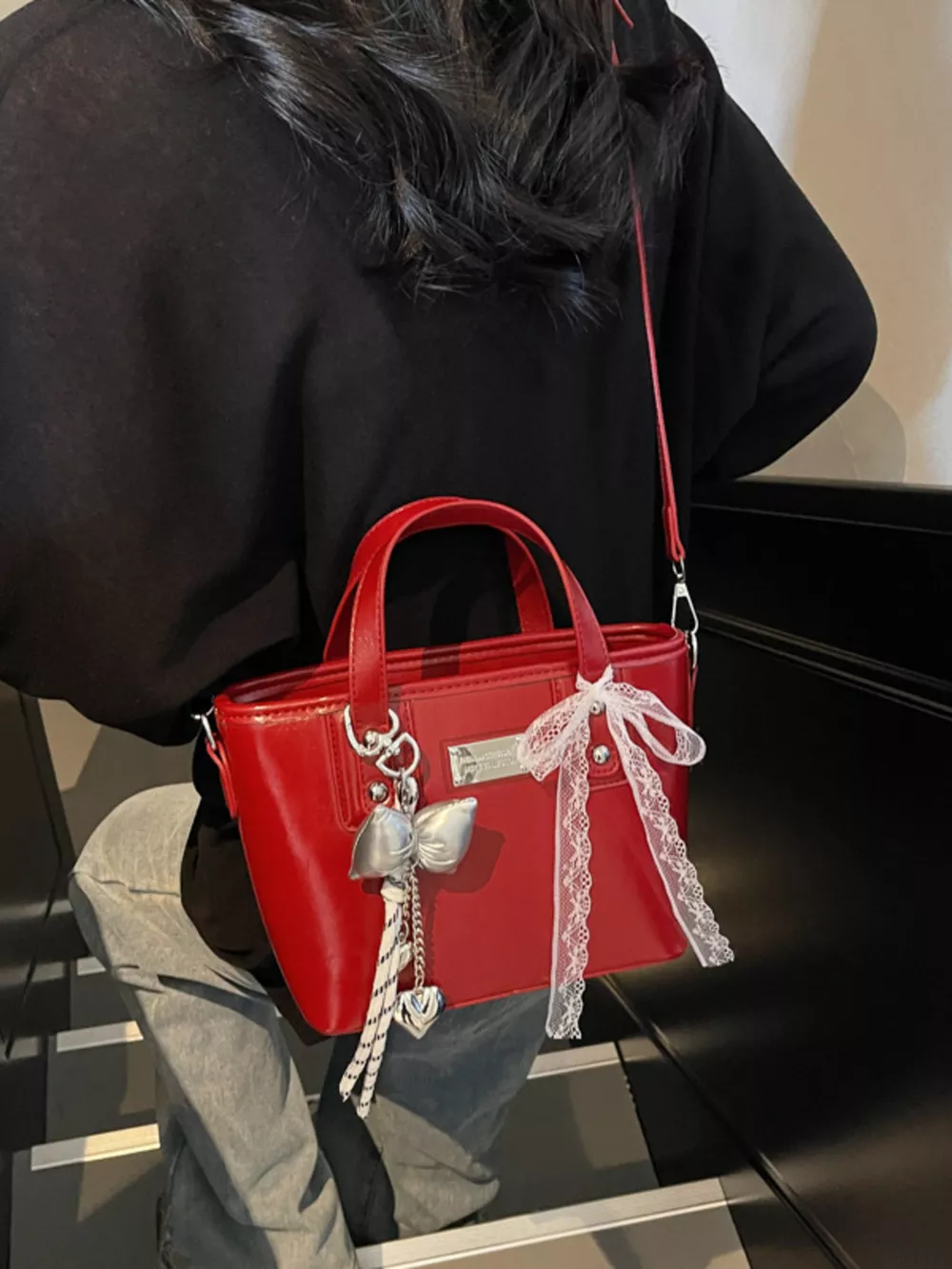 PU Leather Crossbody Bag, image 7