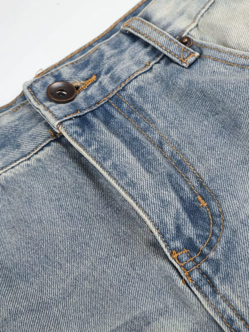 Men's Full Size Vintage Wash Wide Leg Jeans Plus Size, image 6