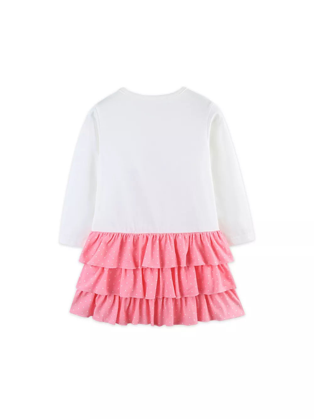 Children's Christmas Tree Ruffle Layered Dress, image 3