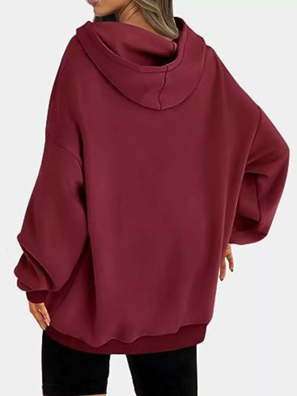 Drop Shoulder Long Sleeve Hoodie, image 32