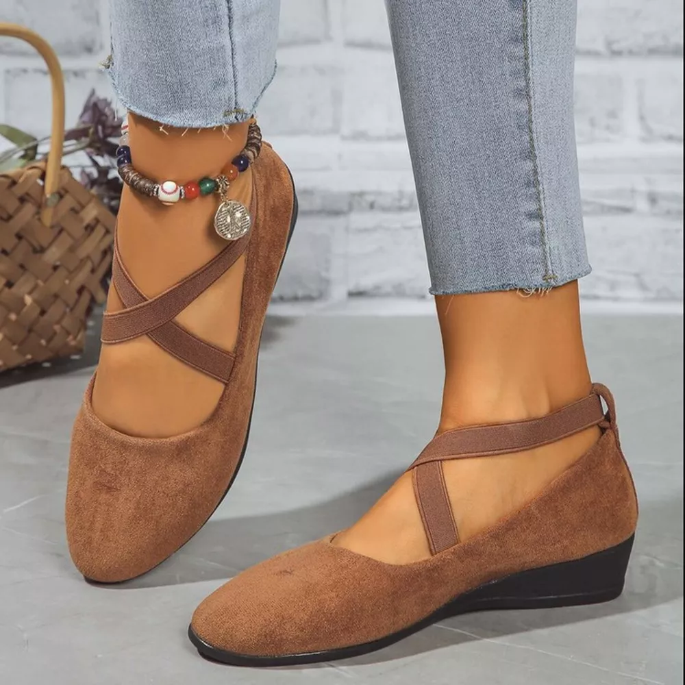 Round Toe Wedge Loafers, image 6