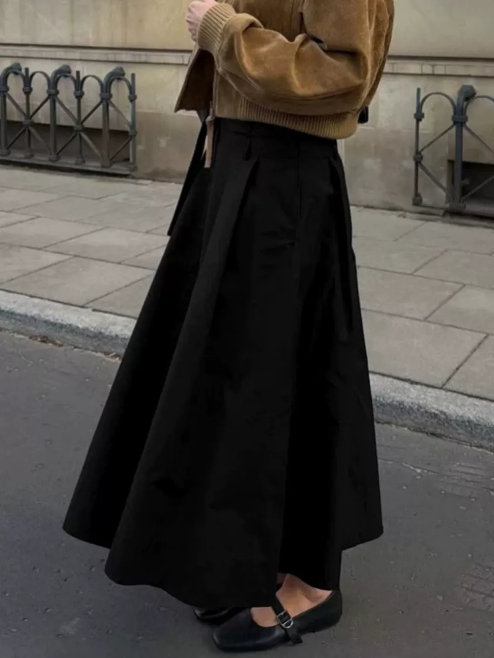 High-Waisted A-Line Skirt, image 2